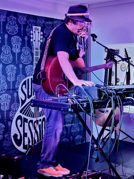 Funke and the Two Tone Baby performing at The Old Warehouse