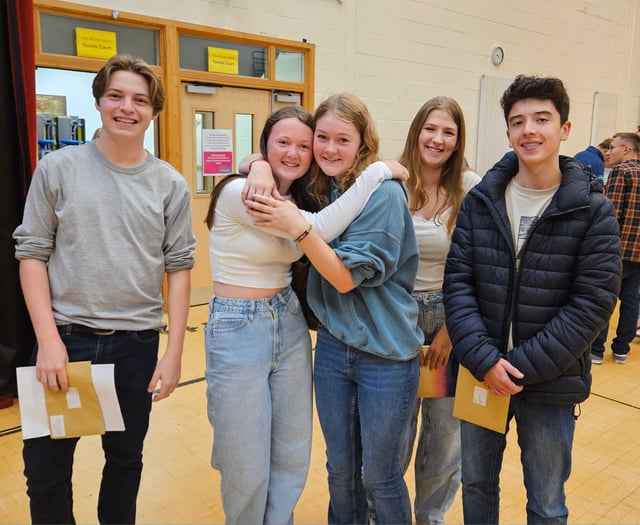 Kingsbridge Community College celebrate GCSE results day