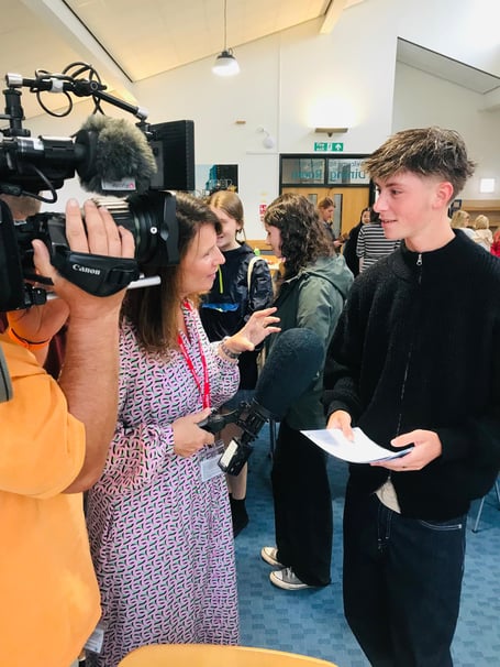 TV coverage of results day