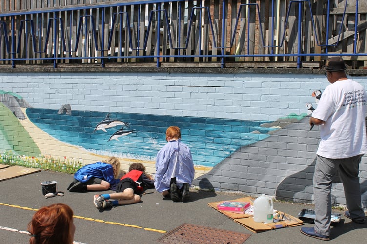 Moor to Sea Harbertonford Mural 