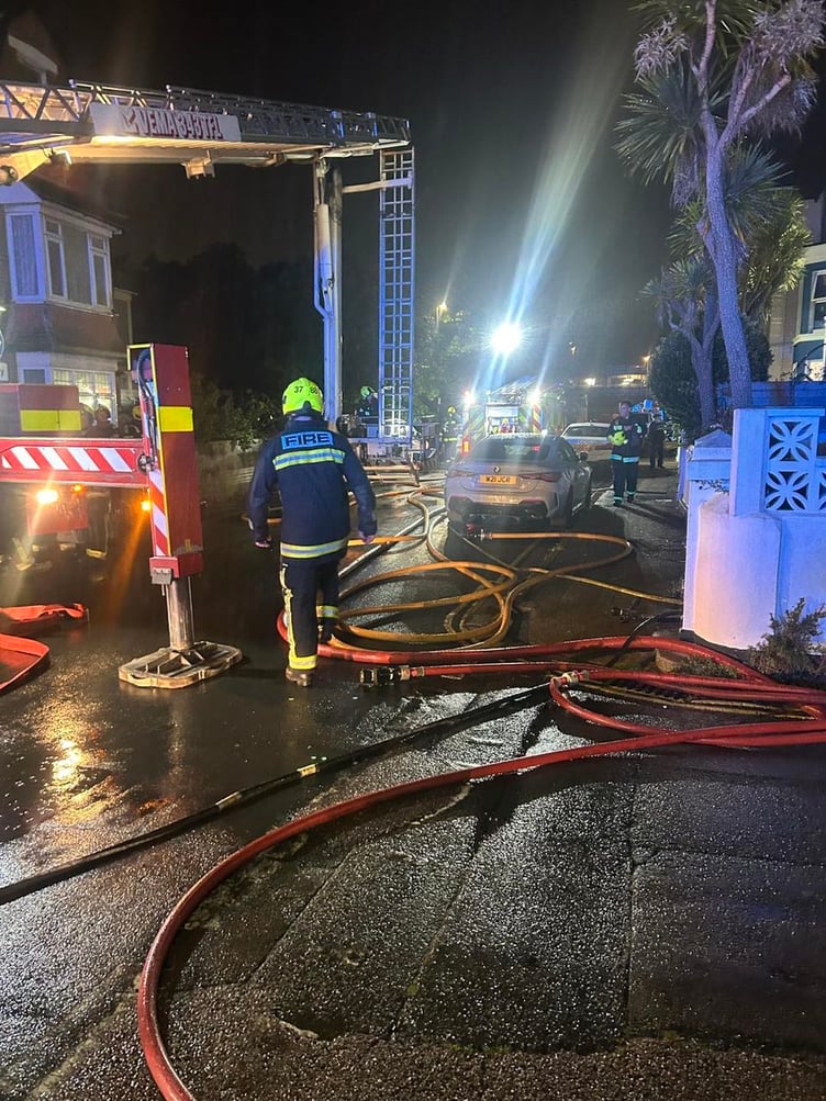 The house fire in Paignton