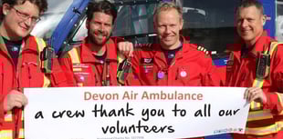 Devon Air Ambulance says thanks to volunteers and supporters