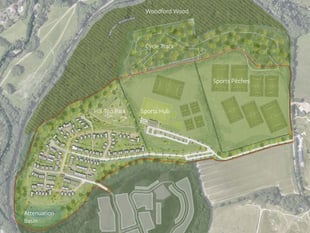 New homes and sports hub proposed for Boringdon Park in Plympton