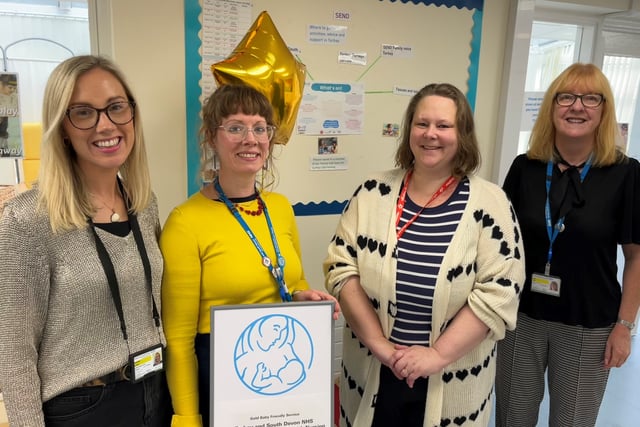 NHS Nursing team achieves ‘baby friendly’ gold award 