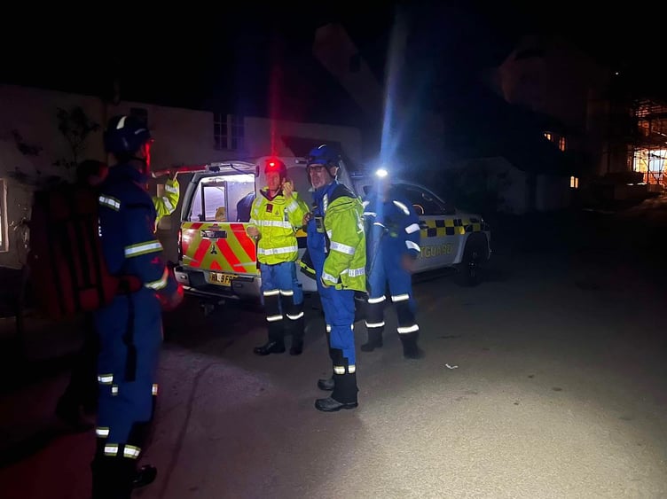 HM Coastguard at the scene