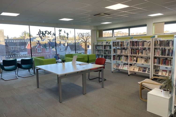 Inside Totnes Library. Picture: Libraries Unlimited