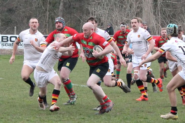 Stock shot of Dartmouth's Jon Dingle, who scored one try and had another disallowed in the 28-all draw against Exmouth Quins
