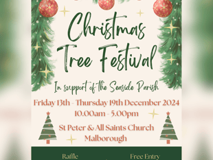 Malborough church hosts magical Christmas tree festival