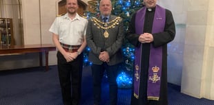 A Christmas carol service at Britannia Royal Naval College
