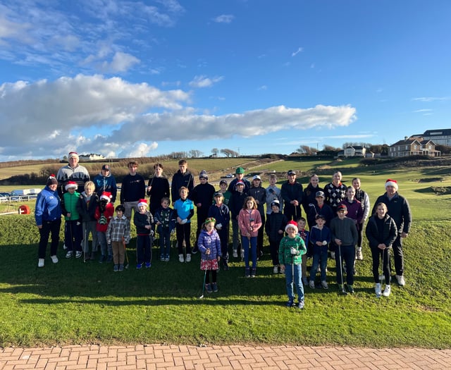Junior golfers keeping at it through the winter months