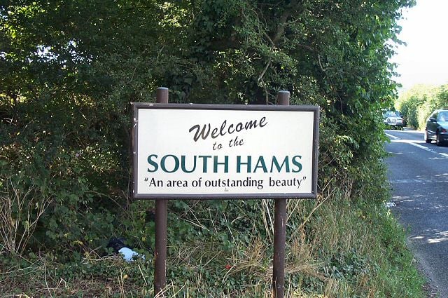 South Hams sign Copyright Richard Knights
