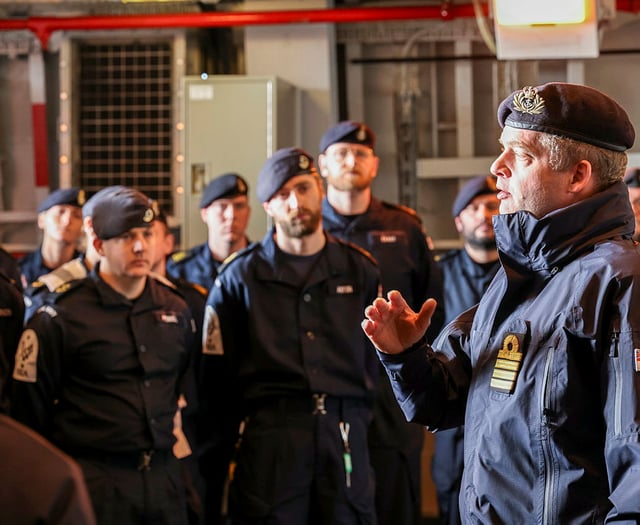 HMS Sutherland back out at sea