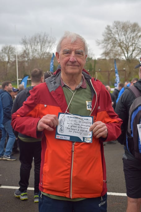 Keith Durbridge at The Big Tackle 2024. Caption: Keith Durbridge raised a staggering £5,600 for the hospice by taking part in last year’s Big Tackle in memory of his late wife Judith. He’ll be lacing up his boots again on Saturday March 15 for this year’s event.