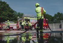Firefighters battle South Devon blaze