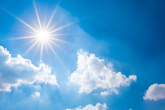 Sunny today with a light breeze, partly cloudy tomorrow