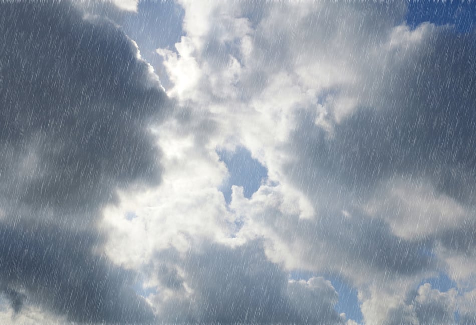 Patchy rain and clouds likely for today and tomorrow