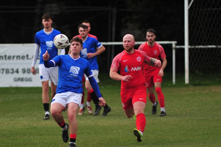 South Devon Football League Beli Cup action from Newton Abbot Spurs 2nds versus Ilsington Villa.  A 3-1 win for Spurs after extra time following a 1-1 stalemate at full time