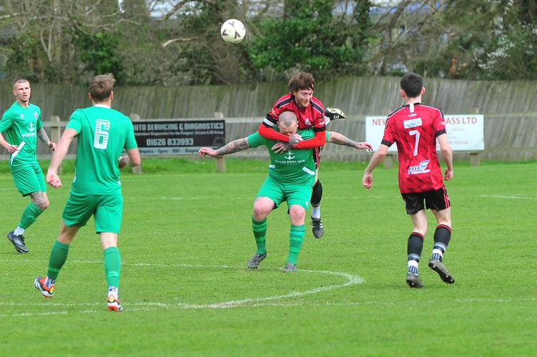 South Devon Football League Herald  Cup action from Bovey Tracey 2nds versus The Windmill FC (Devon) .  A 3-2 win for Bovey.