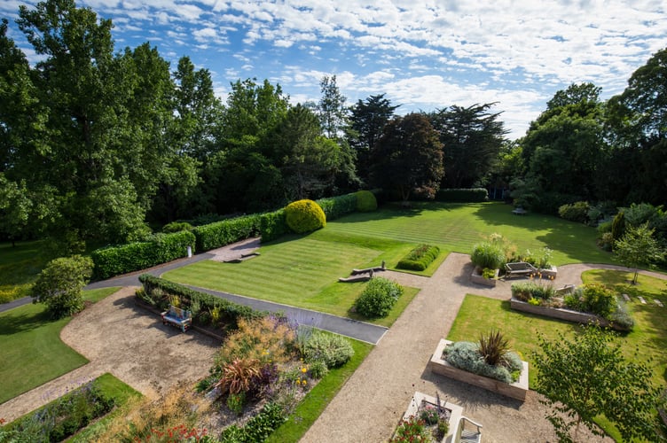Gardens at Rowcroft Hospice. 