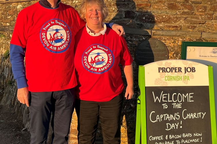 L to R: Jim and Pam in their DAAT tee-shirts