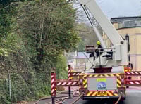 Firefighters tackle major house fire in Tavistock