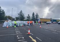 Free water being handed out to those affected by cuts