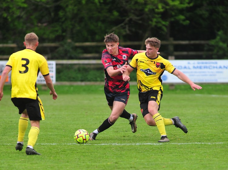 South West Peninsula League Premier East. Bovey Tracey versus Stoke Gabriel & Torbay Police. A 5-2 home win for Bovey