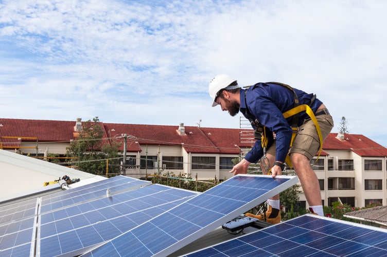 Solar panel installation