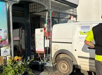 Van Crashes into Modbury Post Office