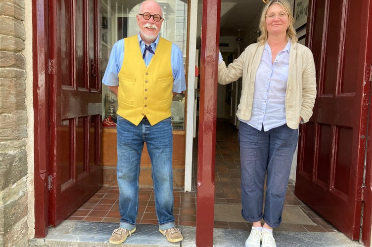Chair Philip Cole and Curator Kathy Courage