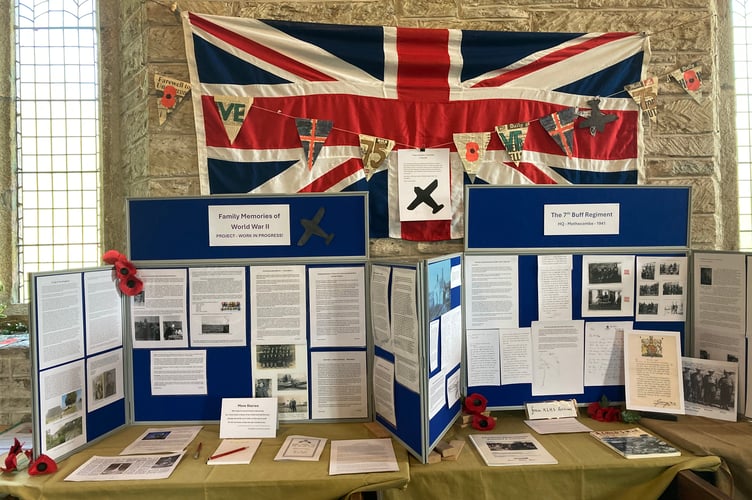 The WW2 display in our church  Kingston
