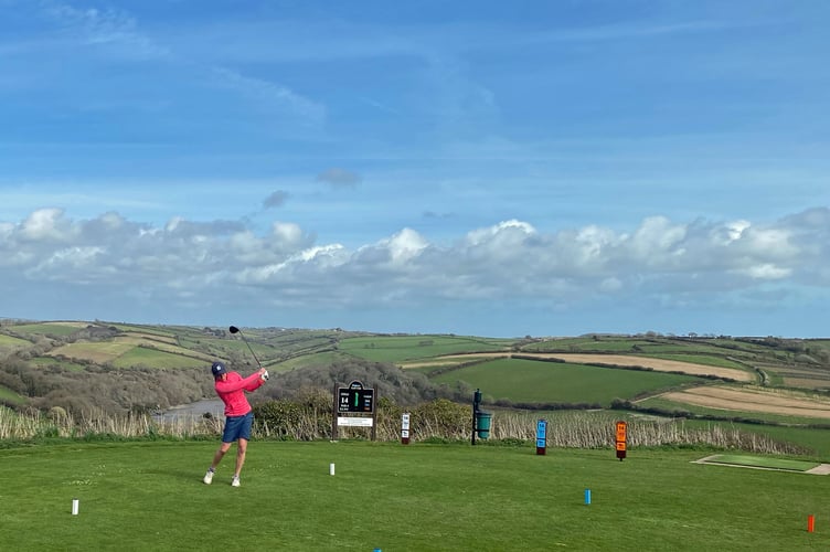 Nikki Kidd in action at Bigbury.