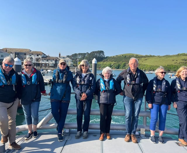 Salcombe RNLI honours volunteers with lifeboat trip