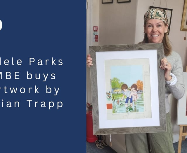 Local artist's work bought by bestselling author