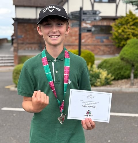 Finn Robson qualified for the Sir Nick Faldo's yearly golf event. Picture: Thurlestone Golf Club