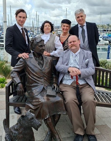 The cast of Black Coffee