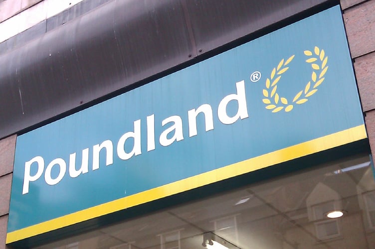Poundland sign by Karen Bryan of www.helpmetosave.com/ 