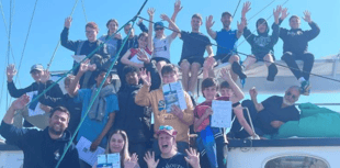 Dartmouth pupils take on life-changing voyage