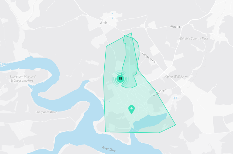 Burst water pipe incident area