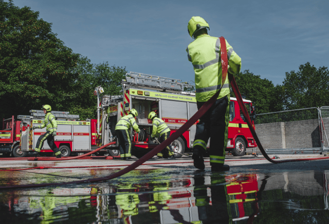 Firefighters extinguish large vehicle fire in Spriddlestone