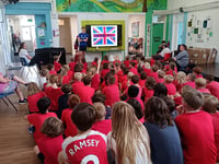 David Hill inspires at Harbertonford Primary