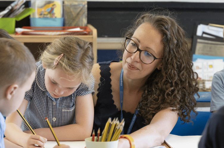 ESW Pupils and teacher