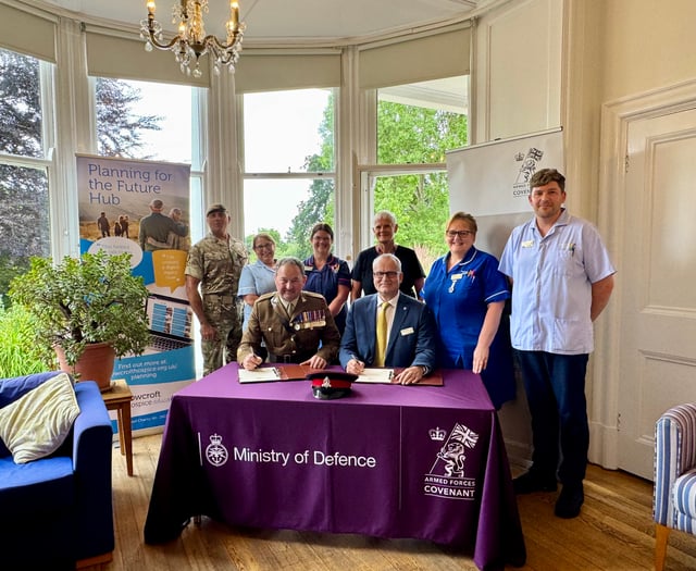 Rowcroft Hospice signs Armed Forces Covenant