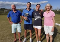 Hugely popular mixed doubles event at Thurlestone Tennis Club