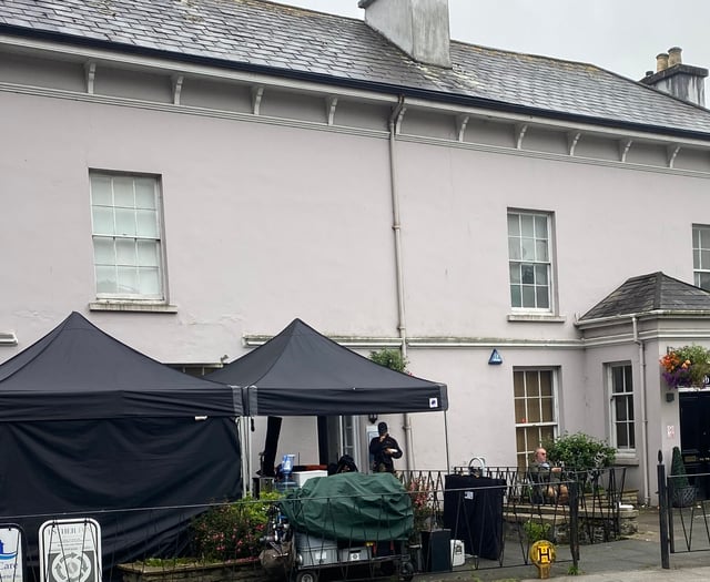 Beyond Paradise filming at Tavistock social club