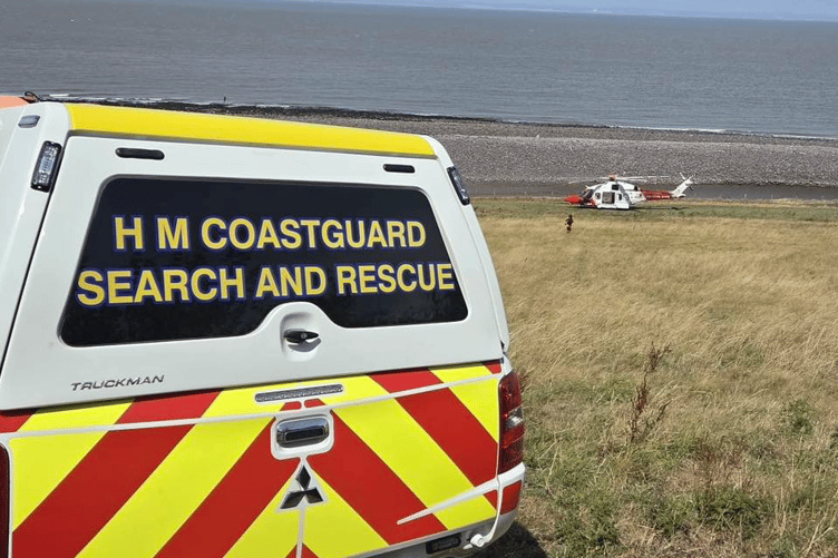 HM Coastguard in action