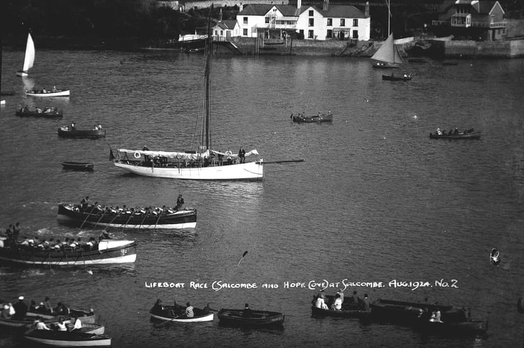  'Lifeboat race (Salcombe and Hope Cove) 1924