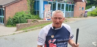 Blind veteran's 25km charity walk