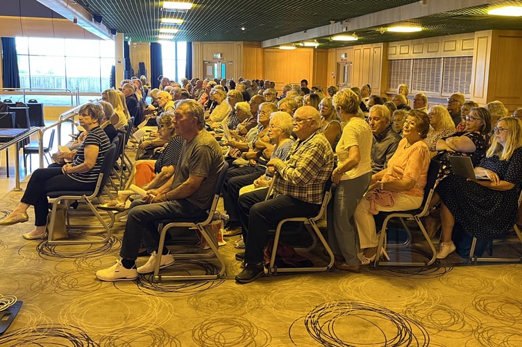 Protesters at Torbay council meeting into cardiac care changes (Image courtesy: Guy Henderson) Cleared for use by LDRS partners