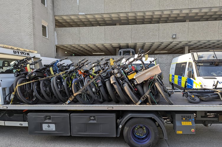 Devon and Cornwall Police seizes ebikes - D&C Police